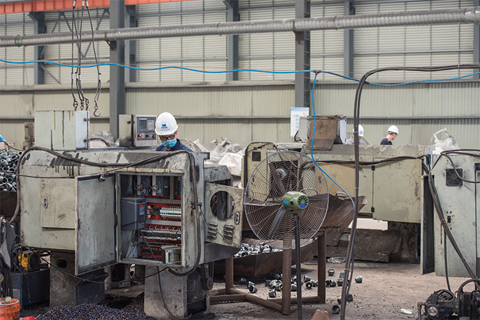 仁怀网架配件-锥头加工车间